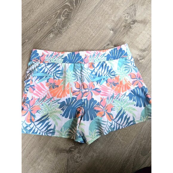 Roxy Womens Tropical Print Swim Trunks Style Shorts M Polyester/Spandex Blend - Picture 6 of 8